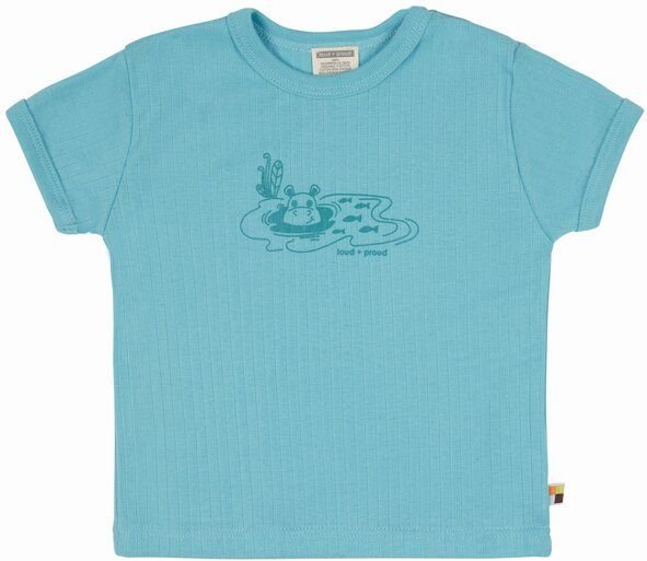 Thumbnail - loud + proud Babys & Kinder T-Shirt Derby Rib mit Druck, GOTS-zertifiziert