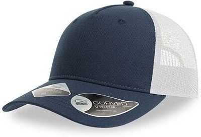Thumbnail - Atlantis Headwear Atlantis Zion Cap Mesh - Basecap zweifarbig aus Recyceltem Polyester Truckercap