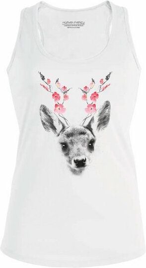 Human Family Racerback Tanktop - Shine "Fawn" in weiss