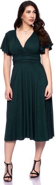 Ingoria NORA Midikleid in Wickeloptik mit geraffter Taille