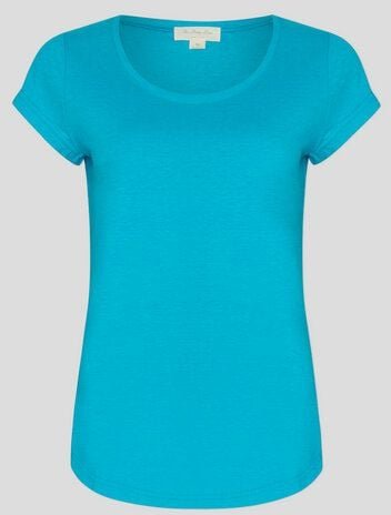 The Hemp Line Kurzarm T-Shirt mit runden Saum aus Hanf und Bio-Baumwolle (22116)