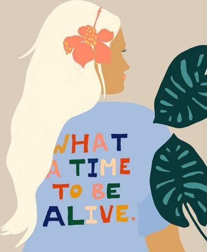 Photocircle Poster / Leinwandbild - What A Time To Be Alive