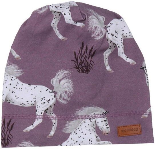 Mütze Kinder Bio Baumwolle Lila - Nachhaltig GOTS zertifiziert Walkiddy