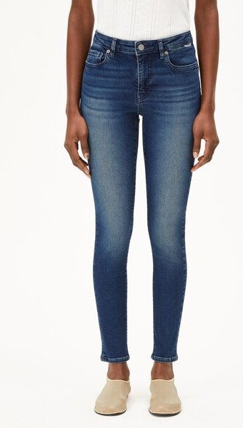 Thumbnail - ARMEDANGELS TILLAA Damen Skinny Jeans Mid Waist Bio-Baumwoll Mix X-Stretch