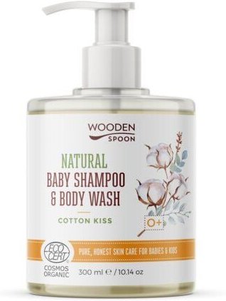 WOHL2BE | Auf ins Premium-Wohl Baby-Naturshampoo für Haar und Körper „Baumwollkuss“ - 100% organisch