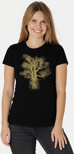 Peaces.bio - handbedruckte Biomode Damen Biobaumwoll T-Shirt Chestnut