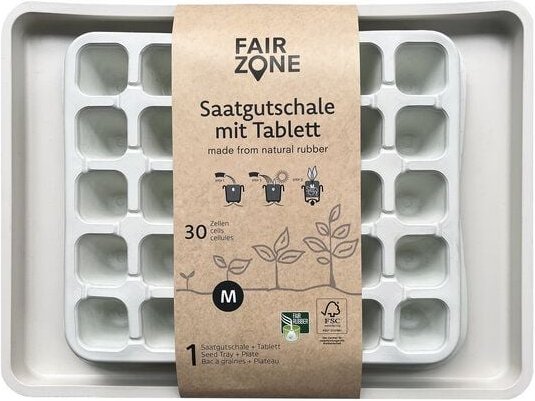 FAIR ZONE Saatgutschale mit Tablett - FSC 100% NC- COC - 029597