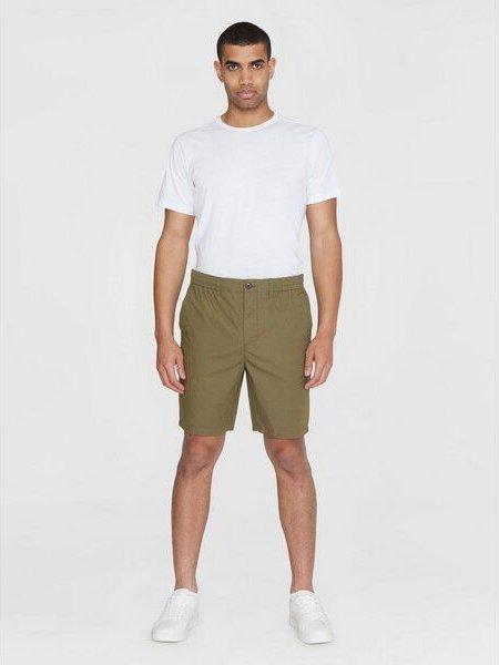 KnowledgeCotton Apparel Popelin Shorts FIG Loose aus Bio-Baumwolle