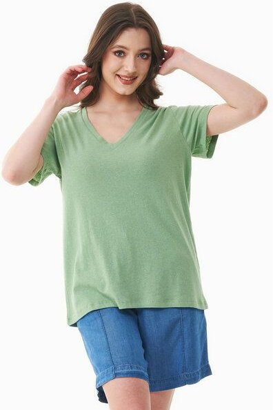 Thumbnail - ORGANICATION T-Shirt aus Bio-Baumwolle und Leinen