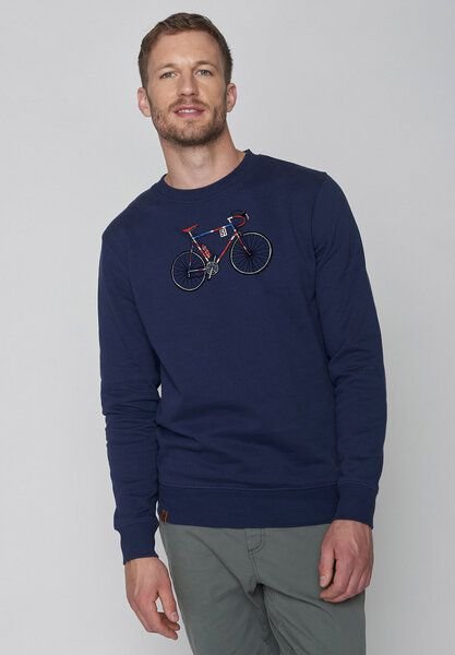 GREENBOMB Bike Jack Wild - Bequemes Sweatshirt aus Bio-Baumwolle / hochwertiger Print / Fair & Vegan
