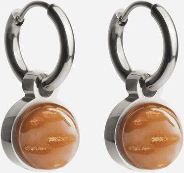 ALEXASCHA Silber Creolen mit Anhänger | Mix & Match