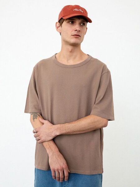 Rotholz Herren Waffel T-Shirt aus Bio-Baumwolle