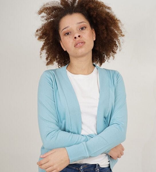 Lena Schokolade Jersey Jacke aquatic