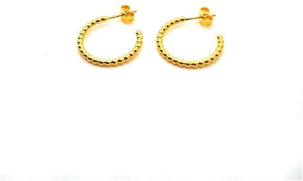 MOANINA Ohrringe Hoops Chia - 925 Silber/18k Gold Vermeil