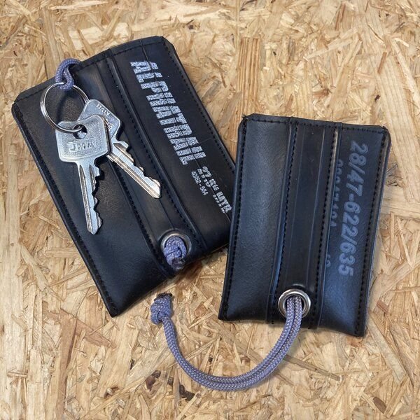 ARTHURKOPF Schlüsseletui aus Fahrradschlauch, Schlüsselglocke