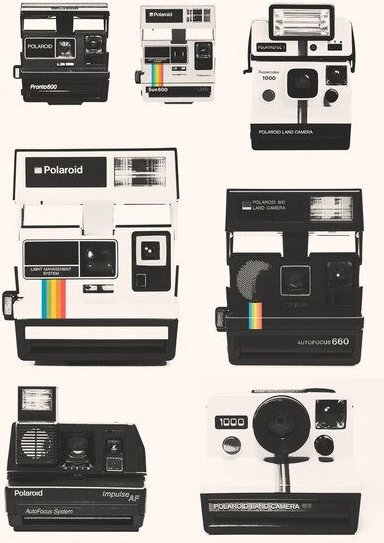 Photocircle Poster / Leinwandbild - Instant Camera Collection