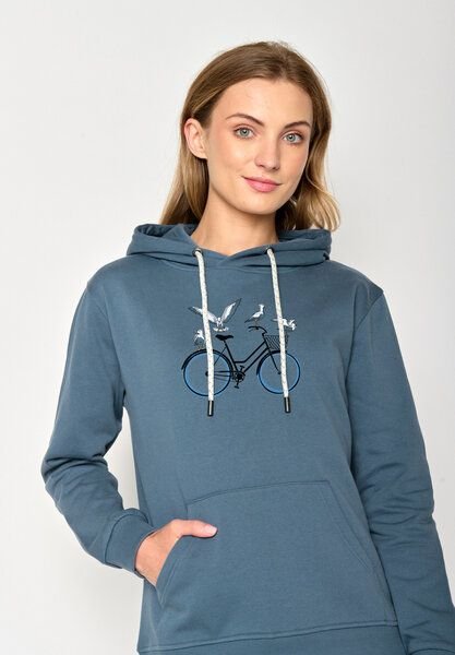 GREENBOMB Bike Seagulls Chipper - Gemütlicher Hoodie aus Bio-Baumwolle / hochwertiger Print / GOTS / Fair & Vegan