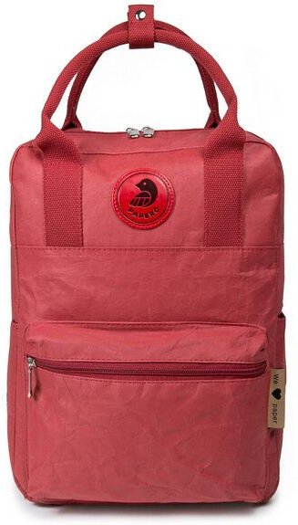 PAPERO Rucksack aus Papier robust wasserfest vegan 2 in 1 Handtasche Damen