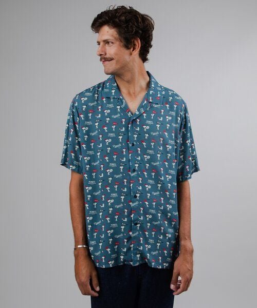 Thumbnail - Brava Fabrics Kurzarm-Hemd Peanuts Athletic Aloha
