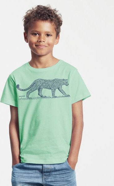 Peaces.bio - handbedruckte Biomode Bio-Kinder T-Shirt Leopard