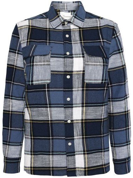 KnowledgeCotton Apparel Lässiges Slub-Karohemd - GOTS/Vegan