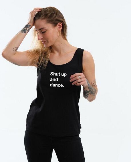 GARY MASH Top Rose Shut up and dance. aus Bio-Baumwolle