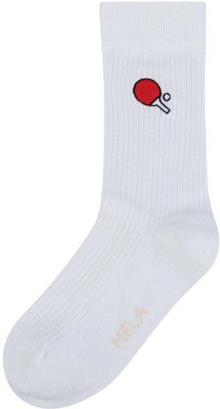 Gerippte Socken Stickerei 1er Pack | von MELA | Fairtrade & GOTS zertifiziert