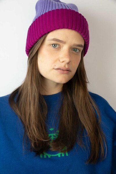 Strickmütze aus Merinowolle, abstehend Unisex Kiwistories