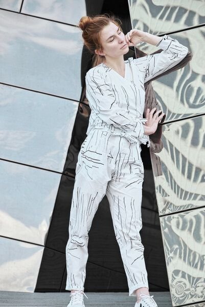 Sophia Schneider-Esleben Hose Eva - Damenhose, Bundfaltenhose, Highwaist aus Bio-Baumwolle