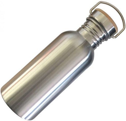 Thumbnail - Dora's Einwandige Edelstahlflasche mit Bambus