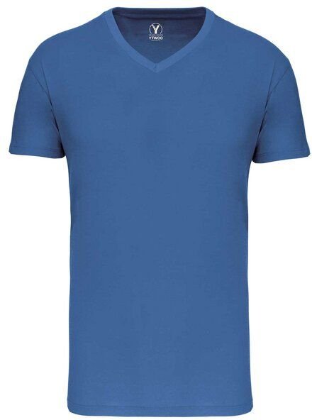 YTWOO Basic Herren T-Shirt mit V-Ausschnitt aus Bio-Baumwolle