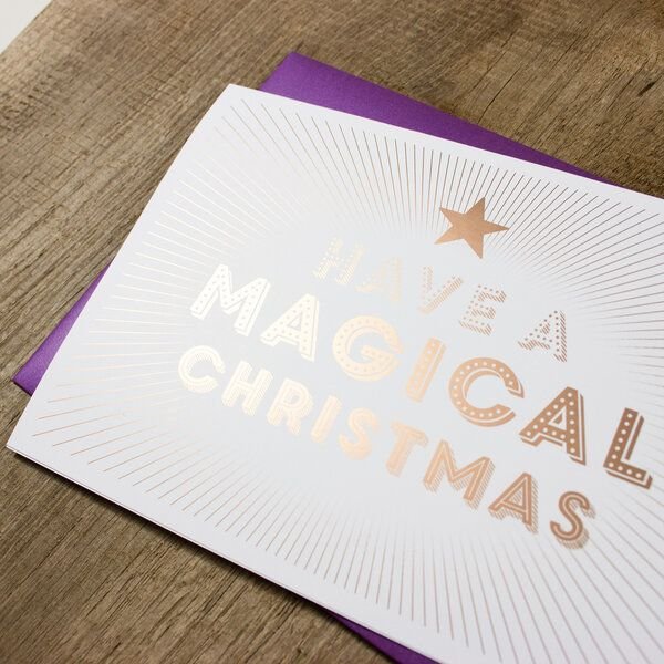 Bow & Hummingbird Grußkarte Magical Christmas