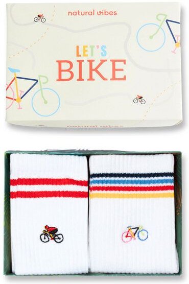 Natural Vibes Let's bike Socken Geschenkset (2er Pack)