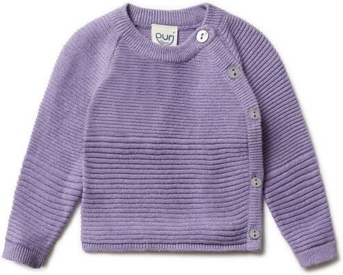 Puri Organic Baby Kimono Volumenkrausstrick Bio Baumwolle Leinen