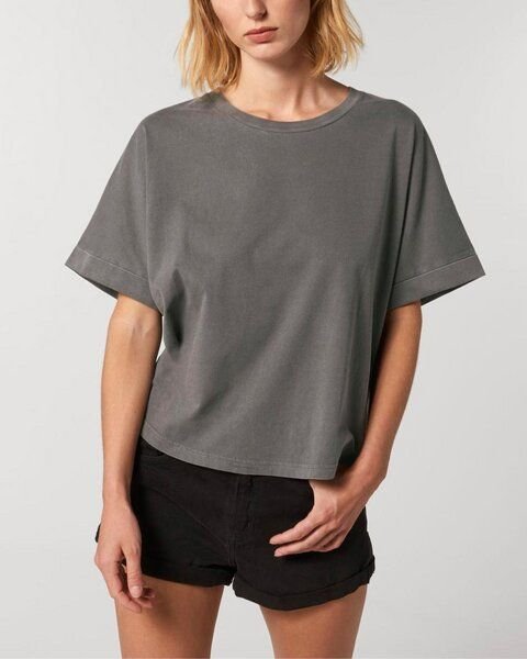 Thumbnail - YTWOO Vintage Damen T-Shirt aus Bio Baumwolle, Oversize