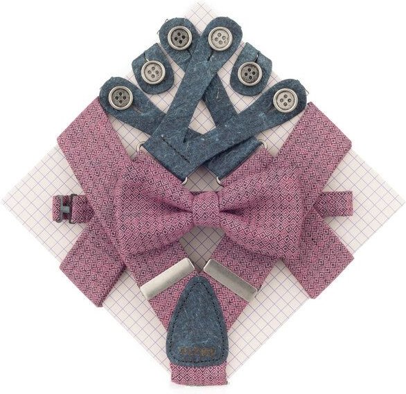 klYmp Hosenträger + Fliege Leinen Vegan