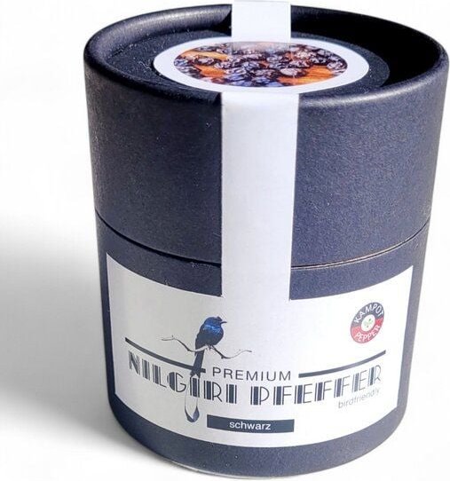 BAGHI Nilgiri Pfeffer bio schwarz ganz, Single Plantation/ Indien