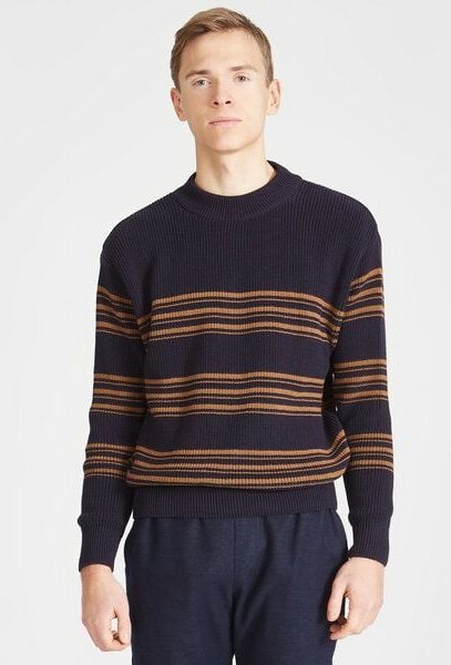 Thumbnail - Givn Berlin Herren Strickpullover mit Streifen aus Bio-Baumwolle - KAY