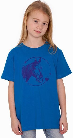 HANDGEDRUCKT "Pferdeliebe" Unisex Kinder T-Shirt