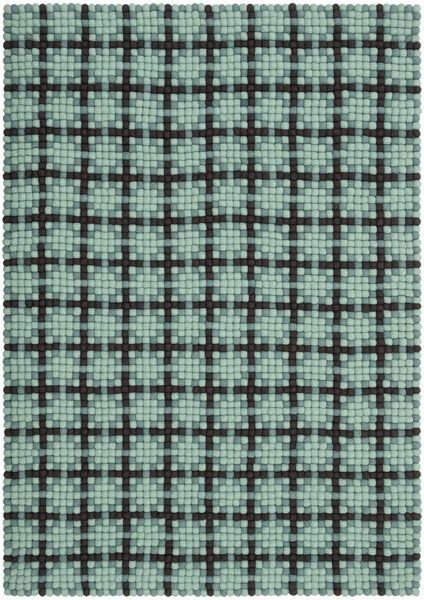 myfelt Filzkugelteppich Porto rechteckig, 100% Schurwolle