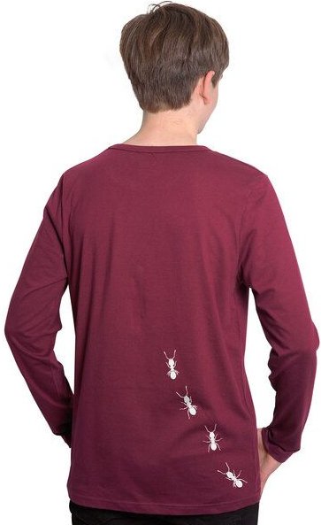 HANDGEDRUCKT "Ameisen" Männer Longsleeve