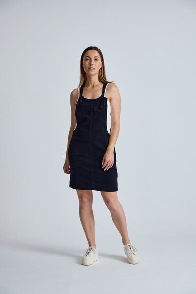 Flax and Loom Cord Latzkleid Peggy