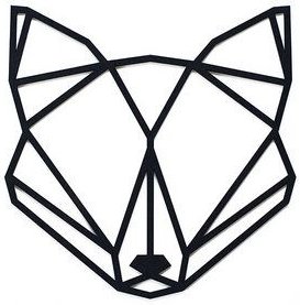 BeWooden Wanddekoration aus Holz - Fuchs - Fox Siluette