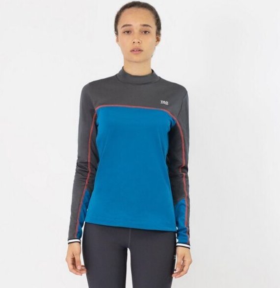 TAO Sportswear Atmungsaktives Damen Langarm Laufshirt GAIA mit Stehkragen