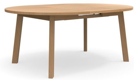 ekomia Runder Ausziehtisch Form F aus natürlich geölter Buche