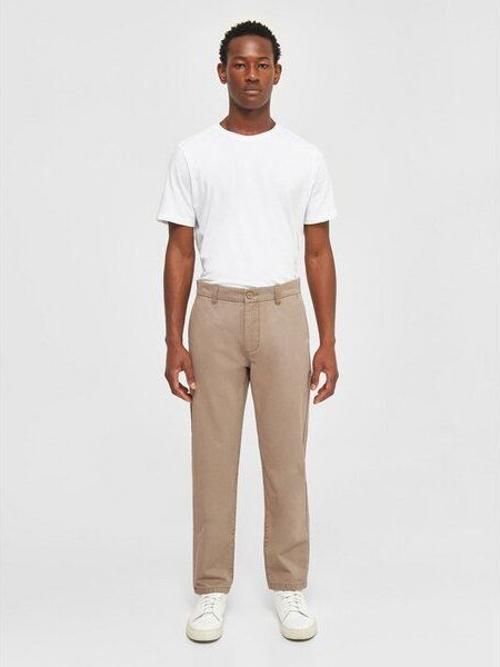 KnowledgeCotton Apparel Chino-Twill-Hosen CHUCK aus Bio-Baumwolle - ROC/GOTS/Vegan