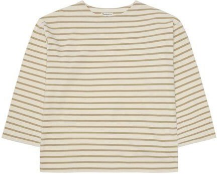 KnowledgeCotton Apparel Gestreiftes Langarmshirt aus Bio-Baumwolle