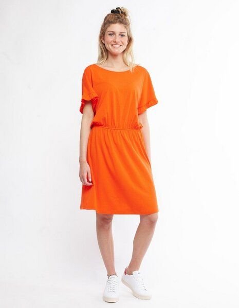 CORA happywear Damen Kleid aus Eukalyptus Faser "Rachele" orange