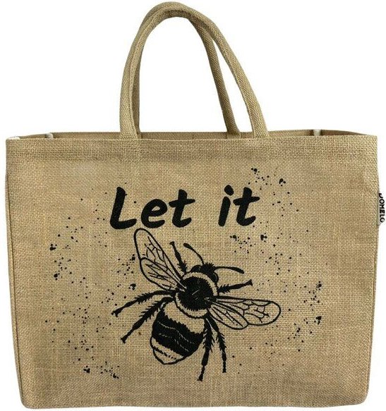 Domelo große Jute Einkaufskorb, Vegane Einkaufstasche nachhaltige Handtasche/ Shopper