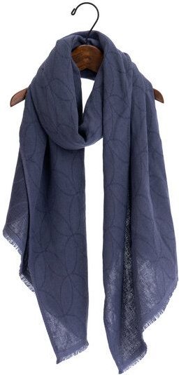 thies 1856 ® vegane Stola aus Biobaumwolle naturgefärbt mit Matcha, Rotwein und Aubergine